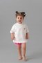 Unisex Baby Kids 95% Cotton Oversize T-Shirt (Ballerina Embroidered) - 2