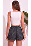 Women's Comfortable Fit High Waist Viscose Shorts - 5