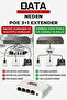 3+1 10/100 POE EXTENDER - 3