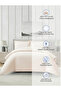Solid Duvet Cover Set 4-Pcs, Queen Size 200×240cm, Brushed Microfiber,( Without Filler ) - 6