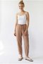 4307 Women's Elastic Waist Carrot Leg Shalwar Trousers Biscuit - 2