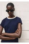 Cotton T-Shirt with Contrast Collar