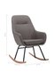 Scaun balansoar, gri deschis, material textil - 8
