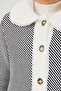 Straight Jacket Collar Women's White Jacket - 13095 - 5