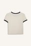 Slim Fit Crew Neck Sportsman Short Sleeve Ecru T-Shirt H9760Ax26Hs - 8