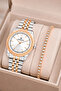 Women's Wristwatch Rose-Silver Color Steel Band & Case Sddk091
