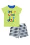 Children's Shorts Summer 2-Piece T-Shirt Shorts Set 100% Cotton - 4
