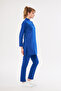 Hijab Cobalt Blue Lycra Women's Nurse and Doctor Jersey Scrubs - 5