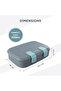 Steel Core Bento Stainless Steel Lunch Box – 839ml, 2 Compartment-Graphite - 9