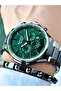 3 Atm Waterproof Green Dial Gray Color Men's Wristwatch with Calendar - 3