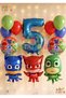 Pijamaskeliler 5 Year Old Balloon Set Pjmasks Concept Helium Balloon Set Pijamaskeli Birthday Set