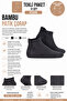 Ocs006 Bamboo Anthracite Bootie Socks Breathable Thin and Lightweight Unisex Socks