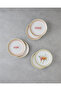 Amore Porcelain 6-Piece Cake Set 19 cm Pink - Green