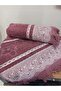 2-Piece Fringed Bath Set, Bath and Head Towels - Dried Rose - 5