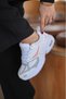 Women's White Powder Sneaker Casual Sports Shoes 041-2 - 4