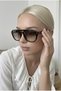 Rosiqe Black Nude Uv400 Protected Ultra Lightweight Unisex Sunglasses