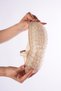 Women's Beige Genuine Leather Flexible Lace-Up New Sneakers - Comfortable Casual Shoes - 2
