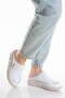 Women's White Orthopedic Sole Comfortable Closed-Front Slippers-Sabo Slippers-Hospital Slippers S1680 - 2