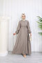 Birit Buttoned Belted Cupra Dress Anka261031