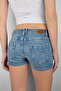 Blue Mini Denim Shorts Low Waist - 2