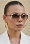 Bumble White Brown Unisex Ultra Light Uv400 Filtered Sunglasses - 2
