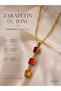 Stainless Steel Colorful Stone Women's Pendant Necklace