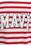 Logo Printed Red Striped T-Shirt Regular Fit / Normal Cut 1611360-84475 - 7