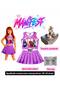 Manifest Mor Skirt Blouse Bottom Top 2-Piece Set Shorts Skirt Set Manifest Mina Wig - Face Stone Set - Manifest Heeled Shoes Party Concert Birthday Beach Wear - 3