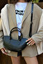 Lune Half Moon Shaped Black Crossbody Women's Shoulder Bag - 6