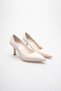 Women's Adal Beige Genuine Leather Inside and Outside 11cm Heeled Stiletto - 3