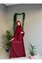 Tesettür Asel Suit Dress Souffle Veil 3-Piece - 3