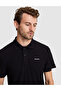 Black Slim Fit Knitted Textured Buttoned Polo Collar T-Shirt 50309946-Vr046 - 2