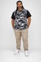 Big Size Shoulder Line Camouflage Men's T-Shirt 23147 Fume