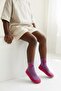 Girl's Ladybug Patterned Moccasin Socks Booties Slippers – Non-Slip Home & Kindergarten Shoes - 2