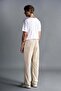 Basic men's pants - beige - 3