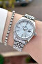 Silver Color 32.5 mm Women's Wristwatch and Bracelet - 2