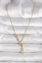 316L Steel Gold Color Chain Zircon Stone Star Model Women's Necklace - 2