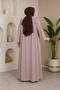 Medina İpeğ Casual Cut Robe with Drawstring Detail for Muslim Dressing - 4