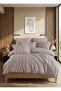 Bella Gold Natural Cotton Double Duvet Cover Set, Duvet Cover Set with Fitted Sheet - 3