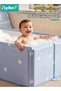 Baby Bath Tub, Collapsible Baby Bathtub, Portable Bath Tub with Non-Slip Base+Shower Cap+5 Ocean Balls+4 Duckling Toys, Large Capacity, for 0-8 Years Old Toddlers and Kids - 3
