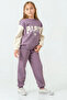 5-9 Years Paris Athletic Girl's Suit-Purple - 3