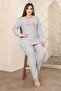 Plus Size Perfect Printed Pajama Set