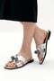 Women's Elegant Stone Detailed Slippers