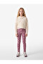 Raised Heart Patterned Cotton Long Leggings