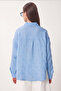 Embroidery Embroidered Muslin Shirt Sky Blue Lhf0022 - 5