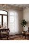 Damask Ready-to-Wear Extra-forced Pleat-less Flat Planting Tulle Curtain Single Wing - 4