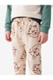 Cotton Blend Lace-Up Waist Printed Fleece-Lined Jogger Sweatpants - 2