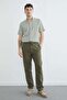 Elastic Waist Muslin Fabric Trousers - 4
