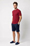 Özkan 1000-9-10-11 Men's 100% Cotton Single Jersey Front Placket Short Sleeve Shorts with Pockets Pajama Set - 3
