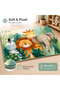 Wild Animals Cushion Play Mat Rug – Soft Padded Carpet with Non-Slip Backing - 3